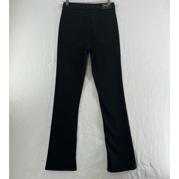 Express Skyscraper Mid-Rise Jeans Women 2R Hyper Stretch Vented Inside Hem Black - Picture 2 of 16